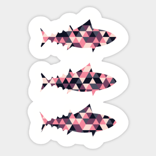 Sushi Chef Geometric Tuna T-Shirt Sticker